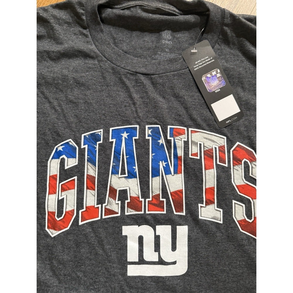 NWT - New York Giants T Shirt Mens Size XL Dark Gray‎ NFL Proline